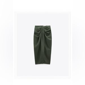 Zara green skirt and shirt
